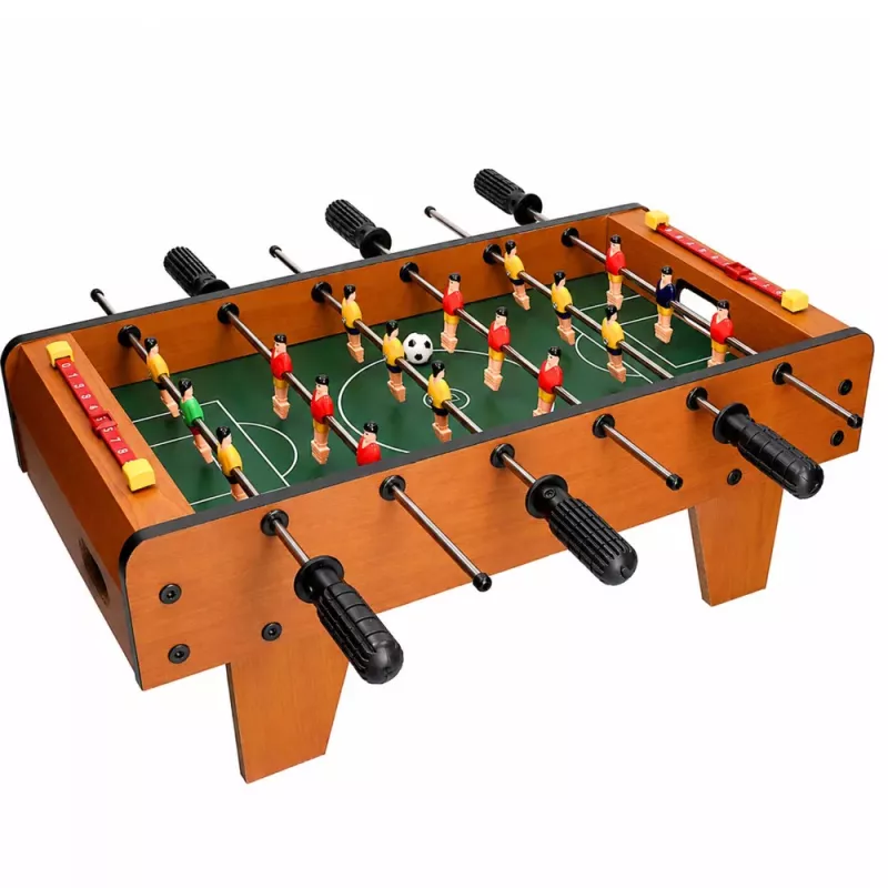 LEAN TOYS Lauajalgpall Mänguautomaat Mini Puidust Mängulaud 50x25 cm