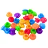 LEAN TOYS Nööpmosaiikpuzzle Loominguline Geomeetriline Puzzle Seened 46 tk