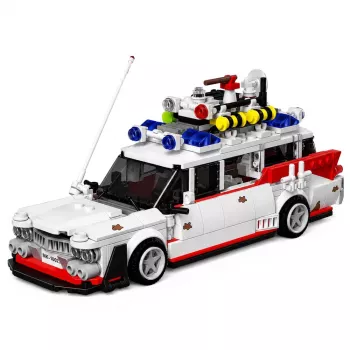LEAN TOYS Ehitusklotsid Auto Ghost Bus Valge 631 tk