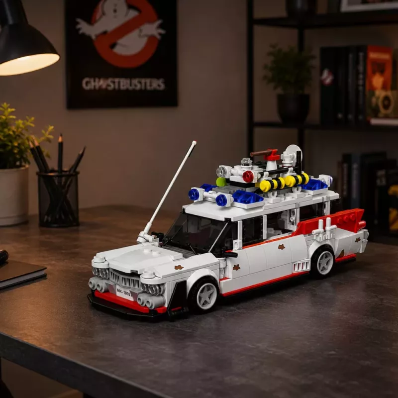 LEAN TOYS Ehitusklotsid Auto Ghost Bus Valge 631 tk