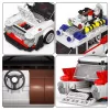LEAN TOYS Ehitusklotsid Auto Ghost Bus Valge 631 tk