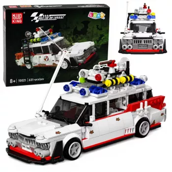LEAN TOYS Ehitusklotsid Auto Ghost Bus Valge 631 tk