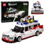 LEAN TOYS Ehitusklotsid Auto Ghost Bus Valge 631 tk