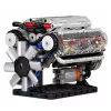 LEAN TOYS Ehitusklotsid V8 mootori mehaaniline mudel liikuvate kolbidega 552 tk