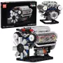 LEAN TOYS Ehitusklotsid V8 mootori mehaaniline mudel liikuvate kolbidega 552 tk
