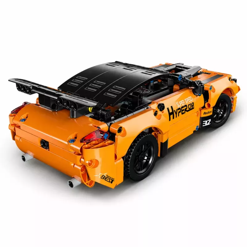 LEAN TOYS RC Auto Kaugjuhitav Ehituse Klotsid Oranž 545 tk.