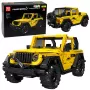 LEAN TOYS Ehitusklotsid Auto Maastikusõiduk Wrangler Kollane 746 tk