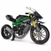 LEAN TOYS Ehitusklotsid Võidusõidumootorratas Sport Must 656 tk