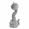 LEAN TOYS Plush Dancing Cat Interactive Toy Musical Sounds Mascot Gray