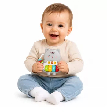 LEAN TOYS Muusikaline mängukassiklaver hariv väikelastele meloodiad helid