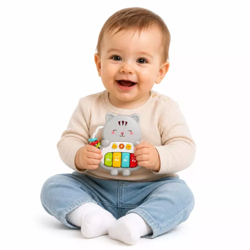 LEAN TOYS Muusikaline mängukassiklaver hariv väikelastele meloodiad helid