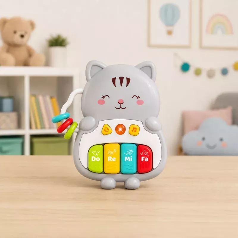 LEAN TOYS Muusikaline mängukassiklaver hariv väikelastele meloodiad helid