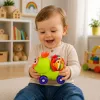 LEAN TOYS Interaktiivne mesilase sensoorne sõiduauto mänguasi väikelastele, roheline