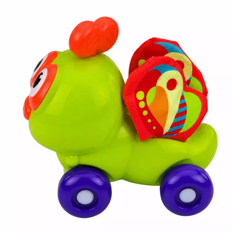LEAN TOYS Interaktiivne mesilase sensoorne sõiduauto mänguasi väikelastele, roheline