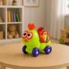 LEAN TOYS Interaktiivne mesilase sensoorne sõiduauto mänguasi väikelastele, roheline