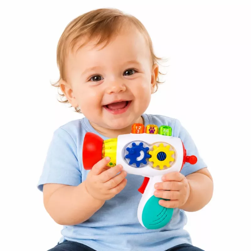 LEAN TOYS Interaktiivne beebikuivati tulede, helide, hammasrataste ja pallidega