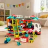 LEAN TOYS Kokkupandav Haagissuvila Ehitusklotsid Figuurid Tuled Helid 98 tk