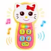 LEAN TOYS Interaktiivne beebitelefon Kassi peegel kõristi tuled heli