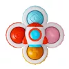 LEAN TOYS Meeleelamuse spinnrid imikutele iminapaga Pop-It värviline 3 tk