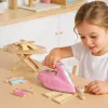 LEAN TOYS Triikimiskomplekt triikrauaga, vibratsiooni, valguse ja heliefektidega