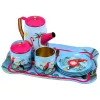LEAN TOYS Teeserviit papagoidega, metall, eksootiline muster, 12 tk