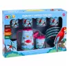LEAN TOYS Teeserviit papagoidega, metall, eksootiline muster, 12 tk