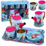 LEAN TOYS Teeserviit papagoidega, metall, eksootiline muster, 12 tk