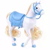 LEAN TOYS Anlily nukk valgel hobusel printsess sinises kleidis aksessuaaridega