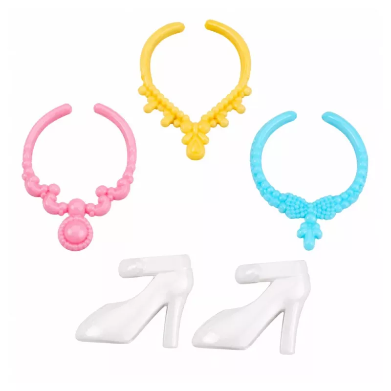 LEAN TOYS Anlily nukk valgel hobusel printsess sinises kleidis aksessuaaridega