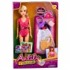 LEAN TOYS Anlily nukk ujumistrikoo, rannakoti ja aksessuaaride komplektiga