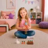 LEAN TOYS Anlily nukk valge jänese ja porganditega porgandialuse komplekt