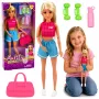 LEAN TOYS Anlily nukk spordiriietuses hantlite, veepudeli, koti ja aksessuaaride komplektiga