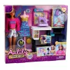 LEAN TOYS Anlily nuku moedisaineri komplekt õmblusmasina, mannekeeni ja mööbliga