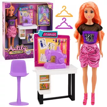 LEAN TOYS Anlily Nuku Õmbleja Moedisainer Õmblusmasin Mööbel Aksessuaarid