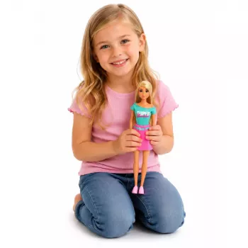 LEAN TOYS Anlily nukk koerakutsika ja tarvikute voodikomplektiga