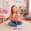 LEAN TOYS Anlily nukk koerakutsika ja tarvikute voodikomplektiga