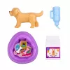 LEAN TOYS Anlily nukk koerakutsika ja tarvikute voodikomplektiga