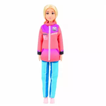 LEAN TOYS Anlily Doll Winter Sports Skis Snowmobile Snowboard Clothes Set