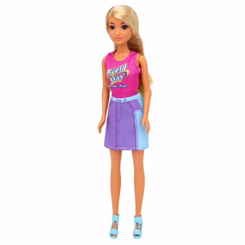 LEAN TOYS Anlily nukk valge koera, krae, voodi ja tarvikute komplektiga