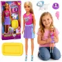 LEAN TOYS Anlily nukk valge koera, krae, voodi ja tarvikute komplektiga