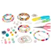 LEAN TOYS Ehete valmistamise komplekt karbis - 1000 tükki helmeid, ripatsid, tähed