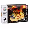 LEAN TOYS Interaktiivne manuaalne mänguraja komplekt dinosaurustega, 8 väljakutset, sõidukid
