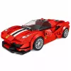 LEAN TOYS Ehitusklotsid Spordiauto Võidusõidu Vitriin Punane 364 tk