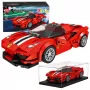 LEAN TOYS Ehitusklotsid Spordiauto Võidusõidu Vitriin Punane 364 tk