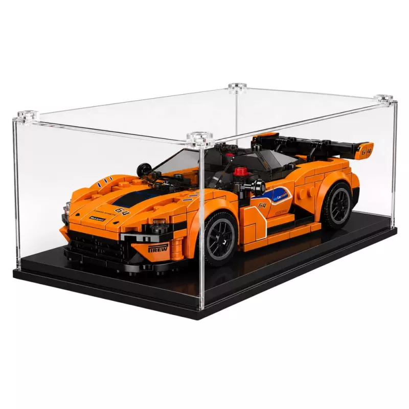 LEAN TOYS Ehitusklotsid Spordiauto Oranž Vitriin 423 tk