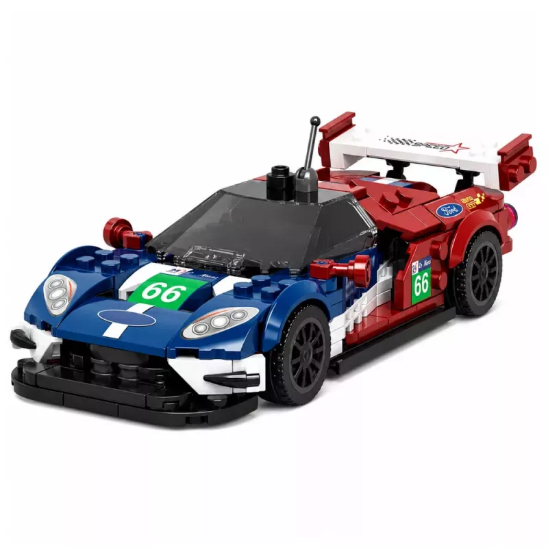 LEAN TOYS Ehitusklotsid Sportauto GT2016 Võidusõit Näidiskarp 347 tk