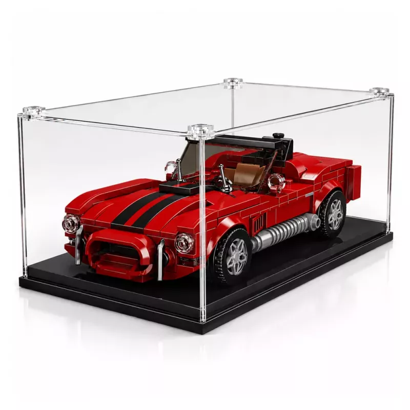 LEAN TOYS Ehitusklotsid Klassikaline Auto S.Cobra Punane Vitriin 391 tk