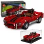 LEAN TOYS Ehitusklotsid Klassikaline Auto S.Cobra Punane Vitriin 391 tk