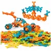LEAN TOYS Loomingud Ehitusklotsid Ühendatavad Paindlikud Värvilised 138 tk