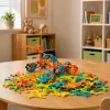 LEAN TOYS Loomingud Ehitusklotsid Ühendatavad Paindlikud Värvilised 138 tk
